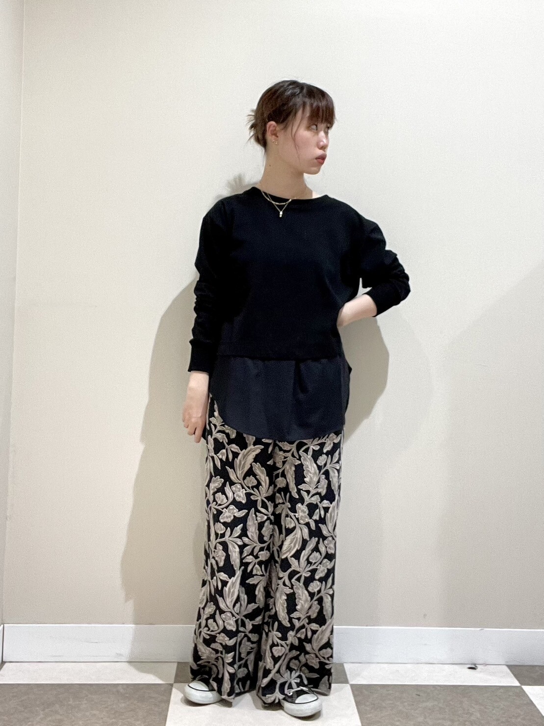 ☆限定値下げ☆HACHE アッシュ リネンワンピース size40 ブラック 