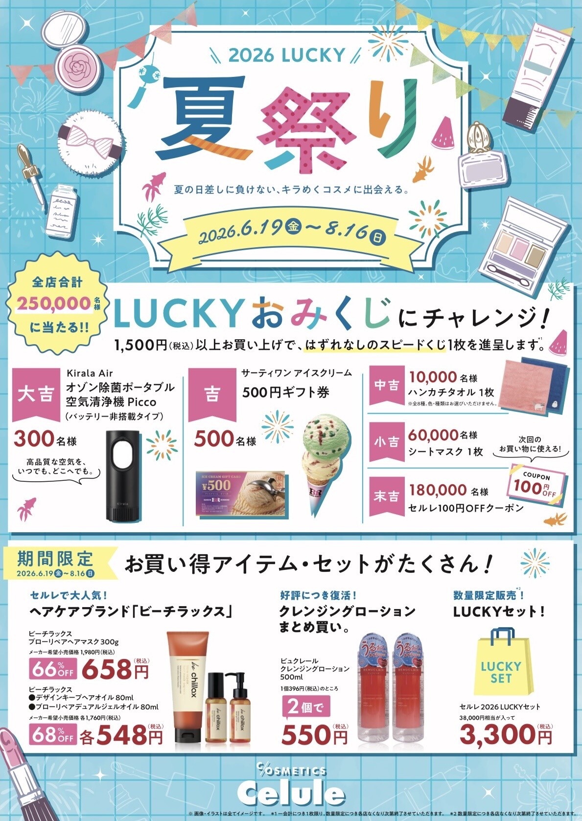 開催中】LUCKY祭2026｜セルレ｜ショップトピックス｜グランベリーパーク