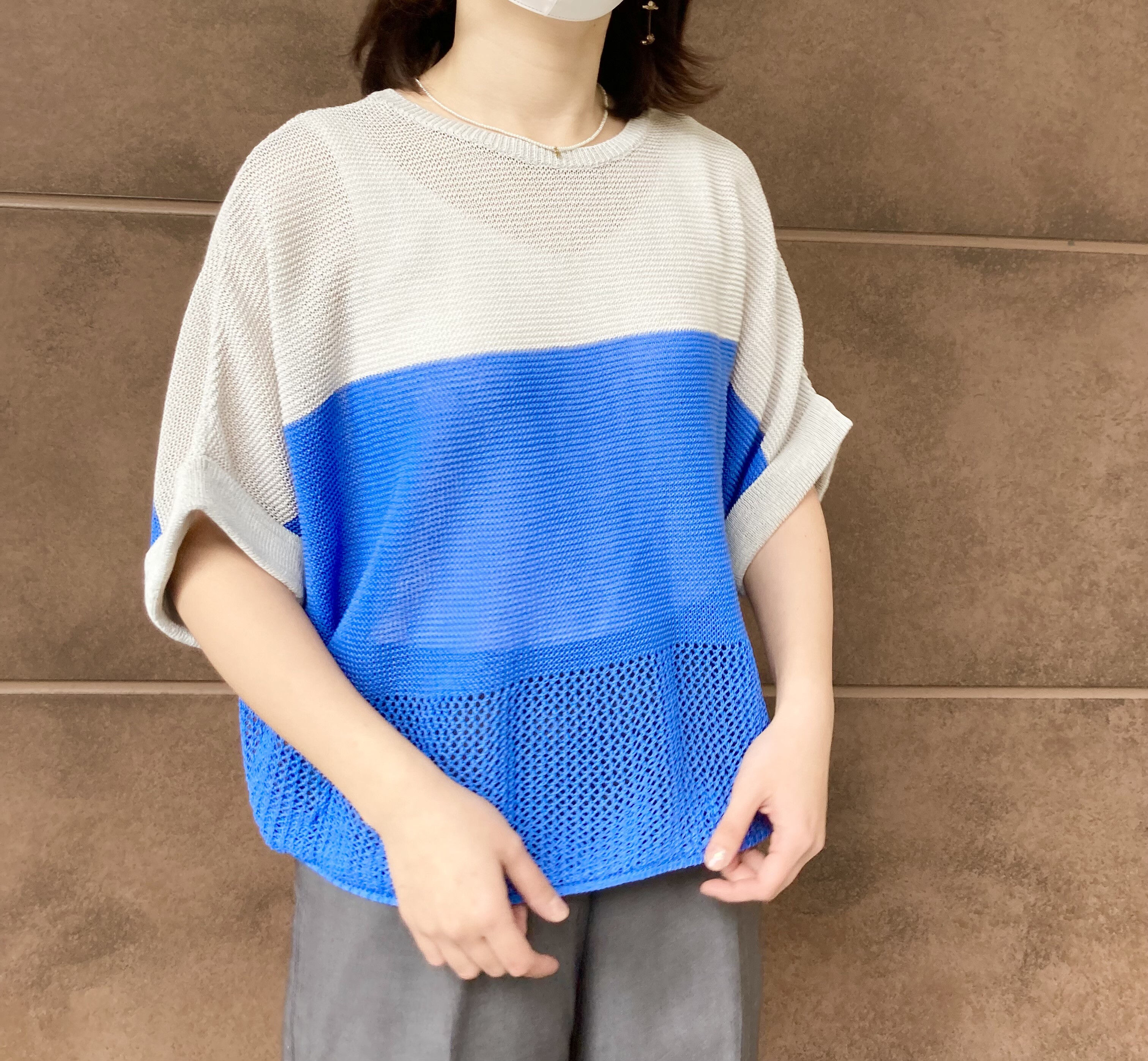 LOHEN ローヘン 2024AW 新品タグ付き バイカラーシームニット ピンク LOHEN ローヘン 2024AW 新品タグ付き バイカラーシームニット ピンク