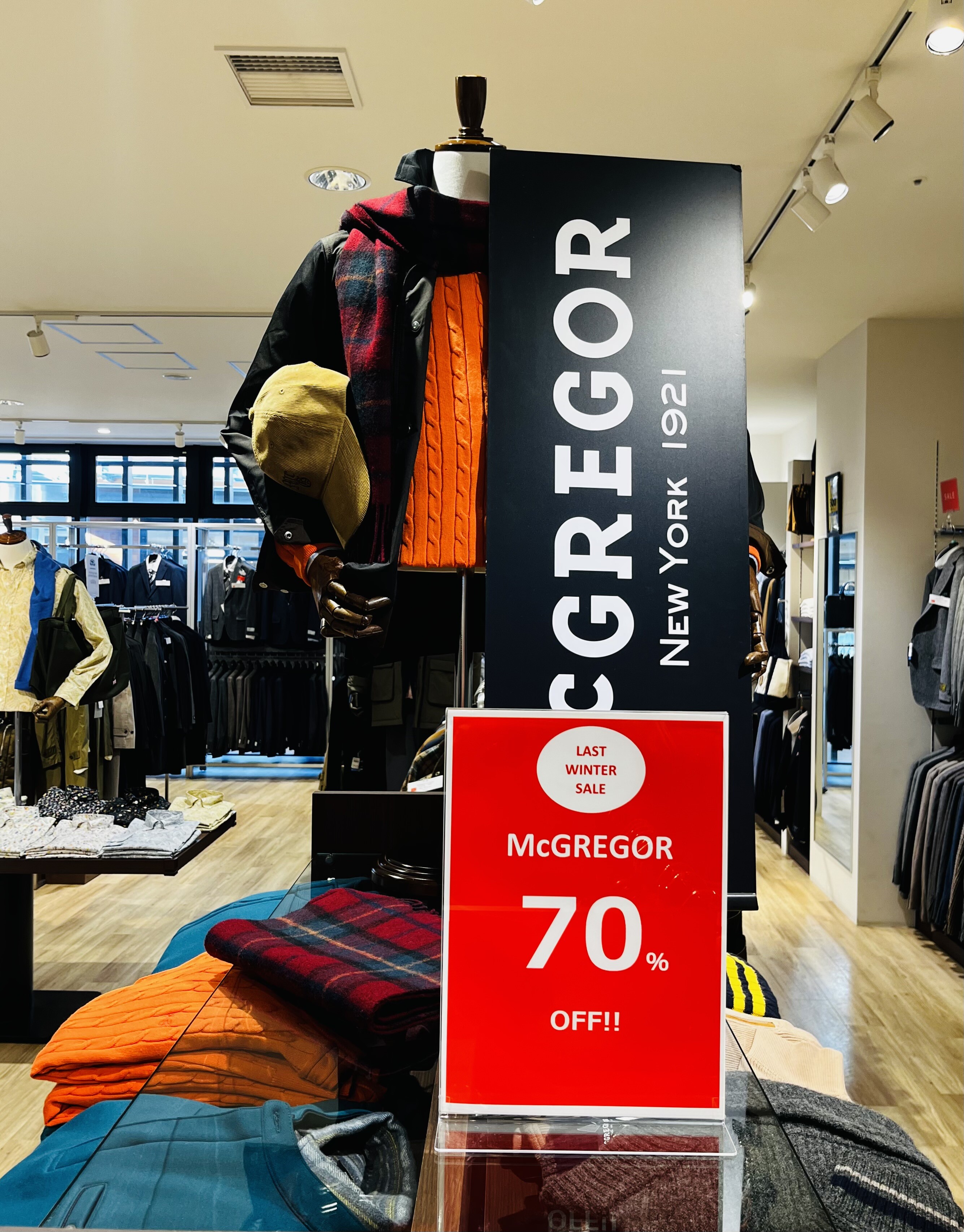 🌟ラストウインターセール🌟 マックレガー70％OFF‼️｜ケント