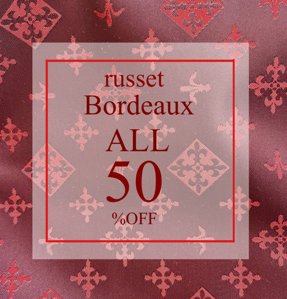 古着人気アイテム 50%OFF】ボルドーカラーアイテムお値下げしました！｜ラシット バッグ