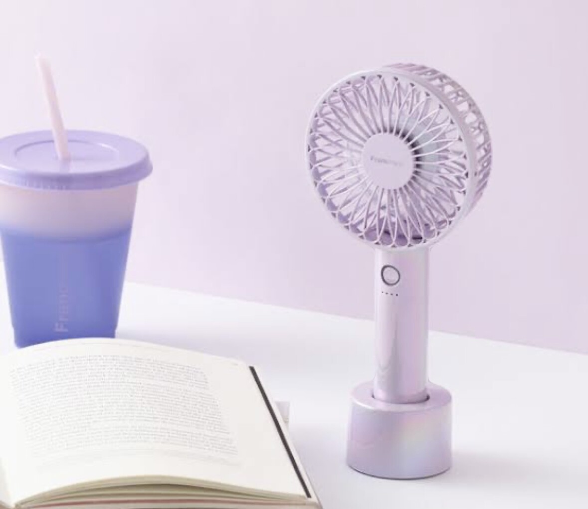 夏の定番☀️ハンディファン🌬️プロパーモデルのオーロラパープル数量