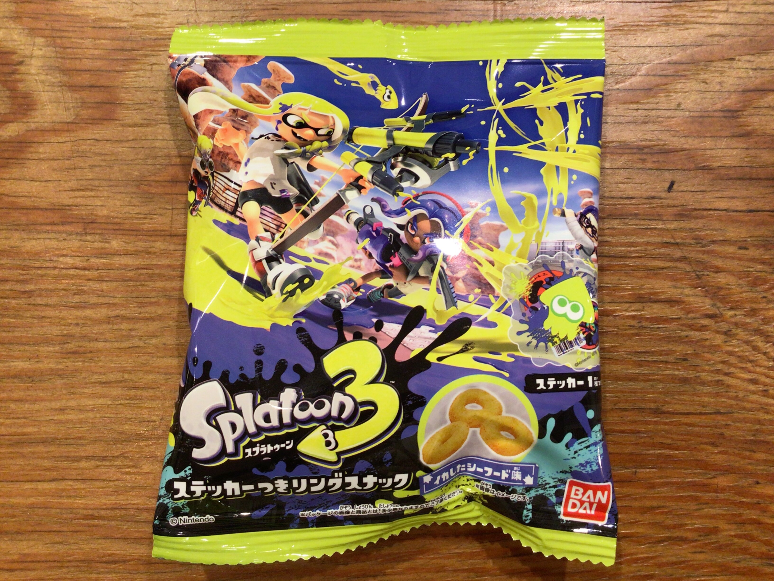 スプラトゥーン3 ステッカーつきリングスナック 入荷しました
