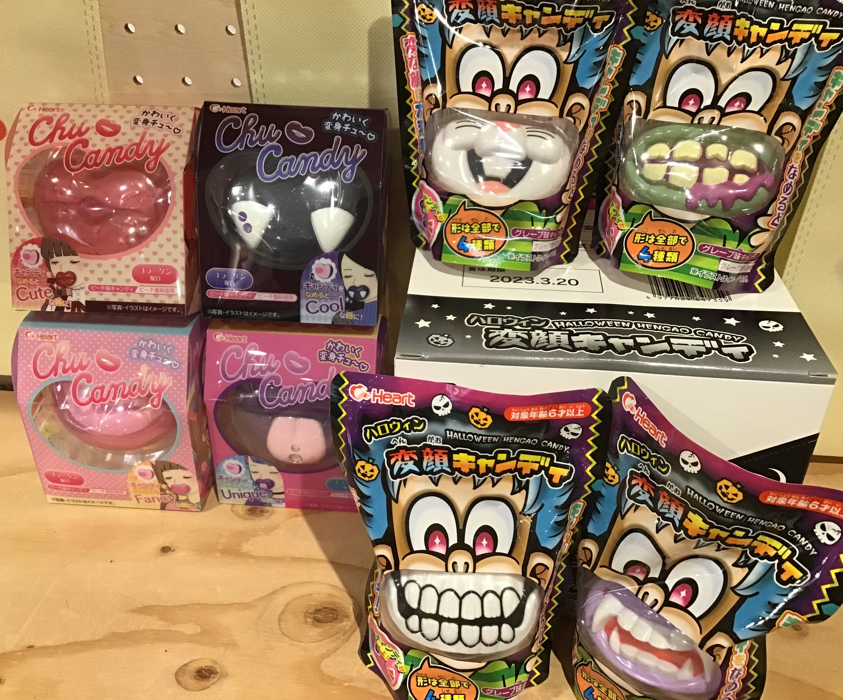 ハロウィン5センチパッチンピン☆キャンディおばけ☆オレンジ ヘアピン