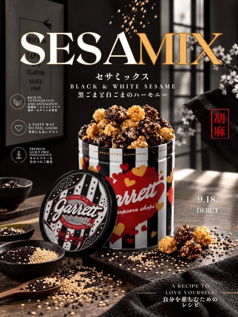 コモンセンスまとめ売り(⁠☆⁠▽⁠☆⁠) 2種のセサミが楽しめるセサミックス🍿｜ギャレット ポップコーン