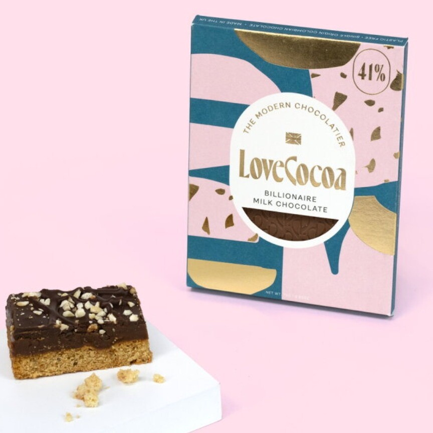 イギリス🇬🇧のプレミアムタブレットチョコレートLOVE COCOA