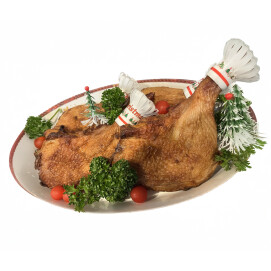 店内厨房で焼き上げました。外は香ばしく中はジューシーで、素材の肉質は柔らかいです。