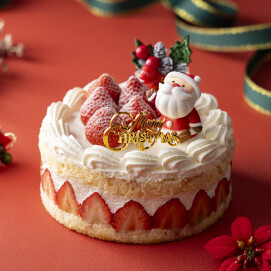 軽い口どけの低脂肪生クリームと、しっとりとしたスポンジ、国産いちごを使用した王道のショートケーキです。ベルグの4月創業時から受け継がれるクリスマスケーキです。