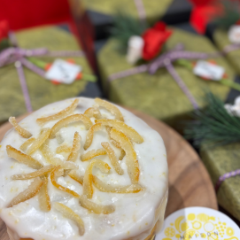 黒豆と柚子バターケーキ💛