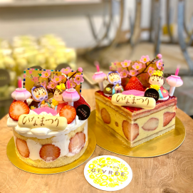 ひな祭りケーキ🎎🌸