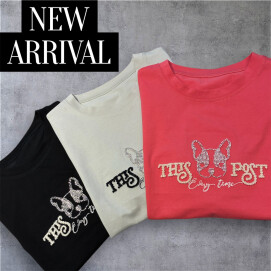 DOG刺繍Tシャツ