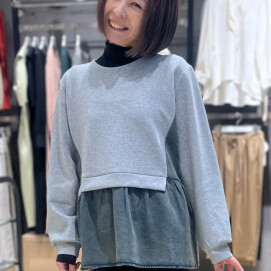 デニムドッキングカットソー入荷♪