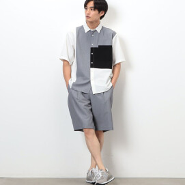 カラーブロッキングシャツ★