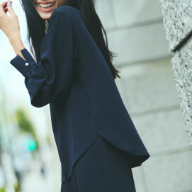 パールボタンブラウス★