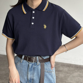 【アウトレット限定商品】CPCM 【U.S. POLO ASSN.】1ポイント刺繍ポロシャツ