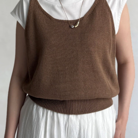 【アウトレット限定商品】Chez toi カット×ニットビスチェ