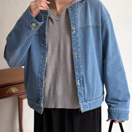 【アウトレット限定商品】Chez toi GLDフックノーカラーGジャン