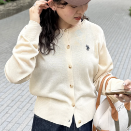 【アウトレット限定商品】CPCM 【U.S. POLO ASSN.】シアーカーディガン