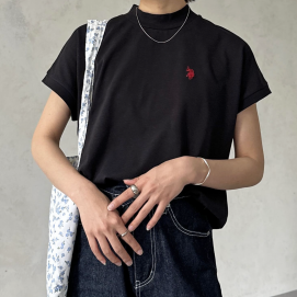 【アウトレット限定商品】U.S. POLO ASSN. モックネックTシャツ