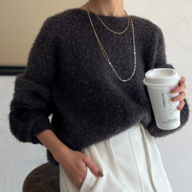 【アウトレット限定商品】Chez toi シャギーニット