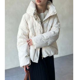 【アウトレット限定商品】Chez toi ボリュームネックストレッチダウン