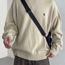 【アウトレット限定商品】CPCM 【U.S. POLO ASSN.】クルーネックニット