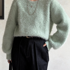 【アウトレット限定商品】Chez toi シャギーニット