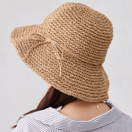 【アウトレット限定商品】シンプル細編みペーパーHAT
