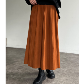 【アウトレット限定商品】Chez toi プリーツニットスカート