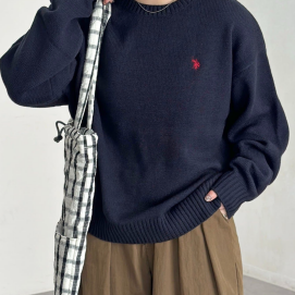 【アウトレット限定商品】CPCM 【U.S. POLO ASSN.】クルーネックニット