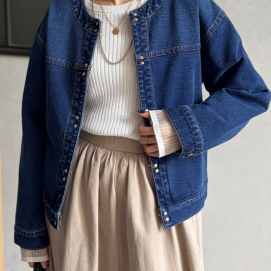 【アウトレット限定商品】Chez toi GLDフックノーカラーGジャン