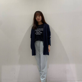 【INDIVI】ジャージカーディガン
