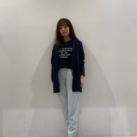【INDIVI】ジャージカーディガン