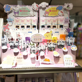 パイロット　ゲルインキボールペン『ジュース サンリオキャラクターズ』限定発売！　好評展開中！