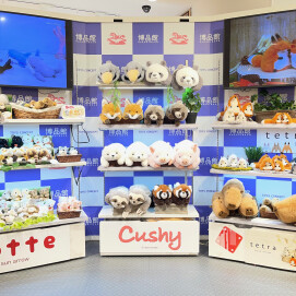 動物ぬいぐるみ「tetra」「CUSHY」「potte」販売開始！