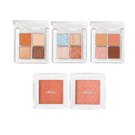 【50%OFF】🧡ukiss キャットミニアイカラー アイシャドウ&ミニチーク