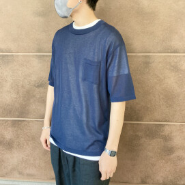 Men's⭐️クルーネックレイヤードニット
