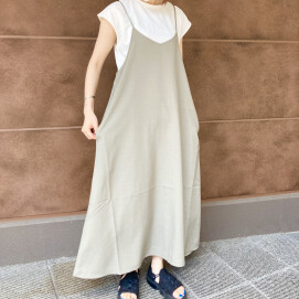 ⭐️麻調フレアキャミワンピ⭐️