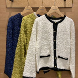 💛ラメツイードニットジャケット💛