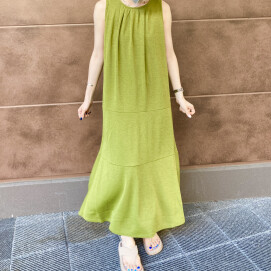 30%off⭐️麻調ティアードワンピース⭐️