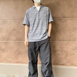 Men's⭐️ランダムパイルスキッパーポロ