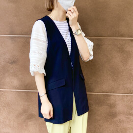 バックパール🧡カットジレ