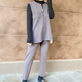 ⭐️ハイストレッチジョーゼットベストxパンツ⭐️