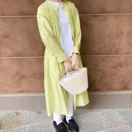 シアー素材🌻エアリーローンワンピース