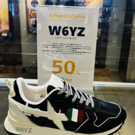 ⭐️ラグジュアリースニーカーの W6YZ が半額‼️  ⭐️