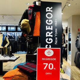 🌟ラストウインターセール🌟　　　　　マックレガー70％OFF‼️