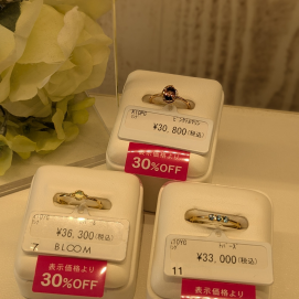 色石カジュアルリング30％OFFです✨✨✨