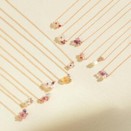 誕生花ネックレス＆ピアス✨
