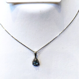 3月誕生石 Ptアクアマリンネックレス 50%OFF