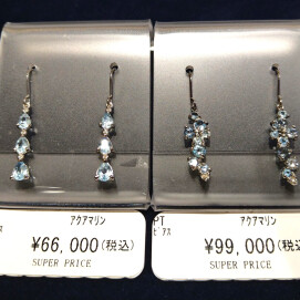 ３月誕生石アクアマリンピアス✨　💎70％OFF💎